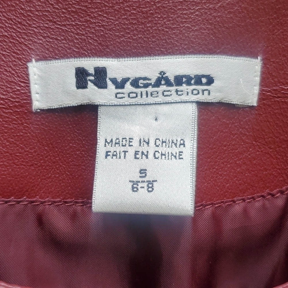 Nygard Leather and Sweater jacket Small zip front - Picture 2 of 7